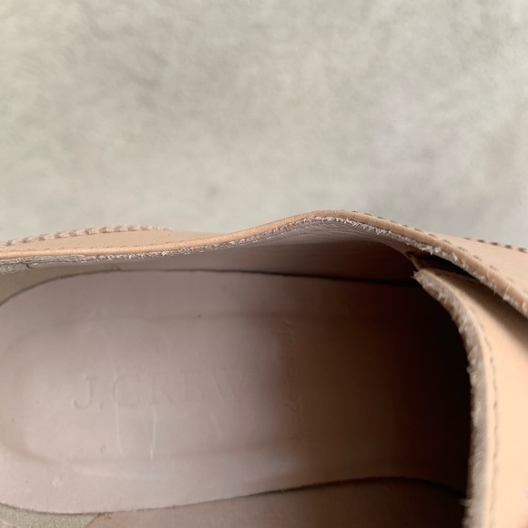 J. Crew Oxford shoes nude leather size 7.5 - Picture 14 of 16
